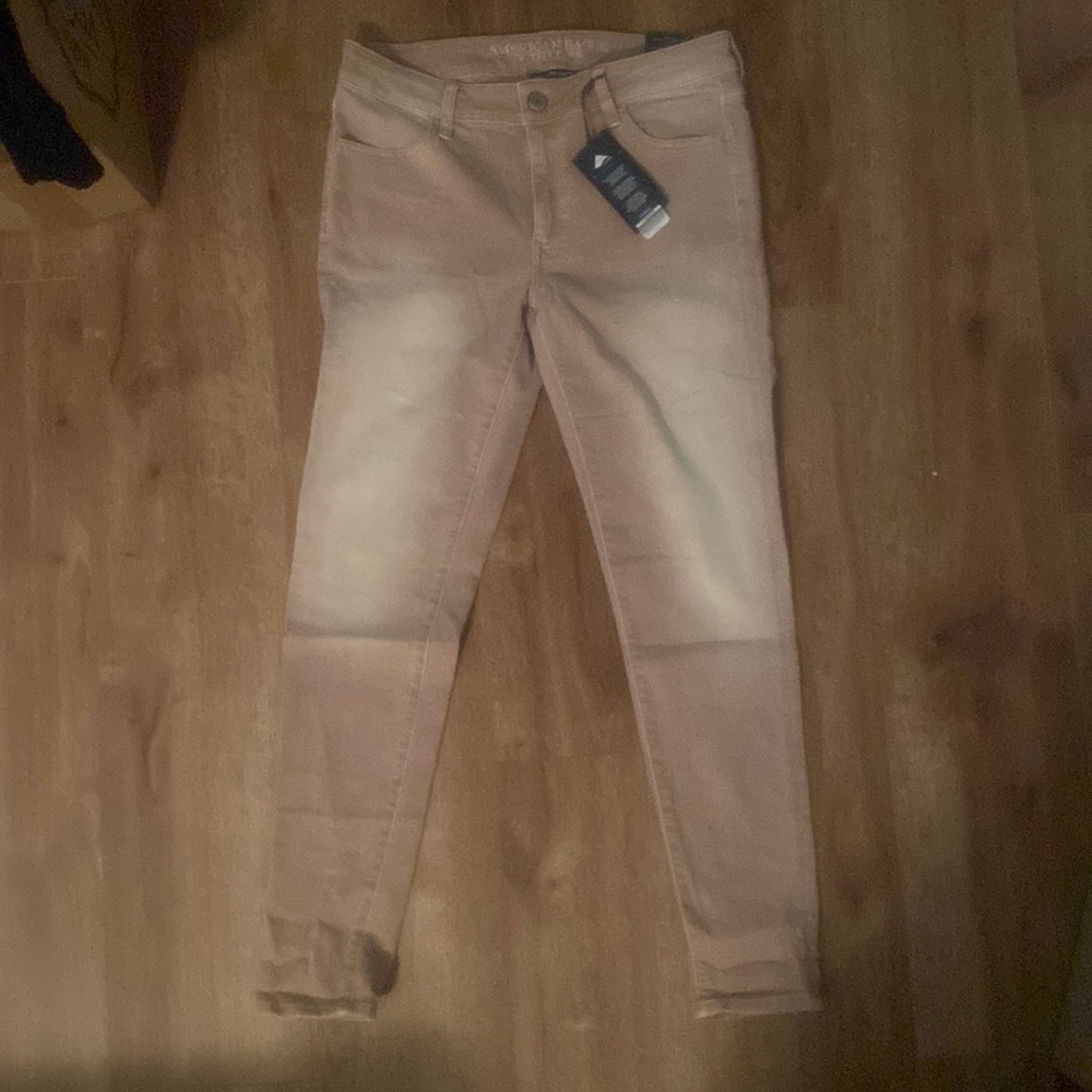 Brand new American eagle super stretch pink denim jeans